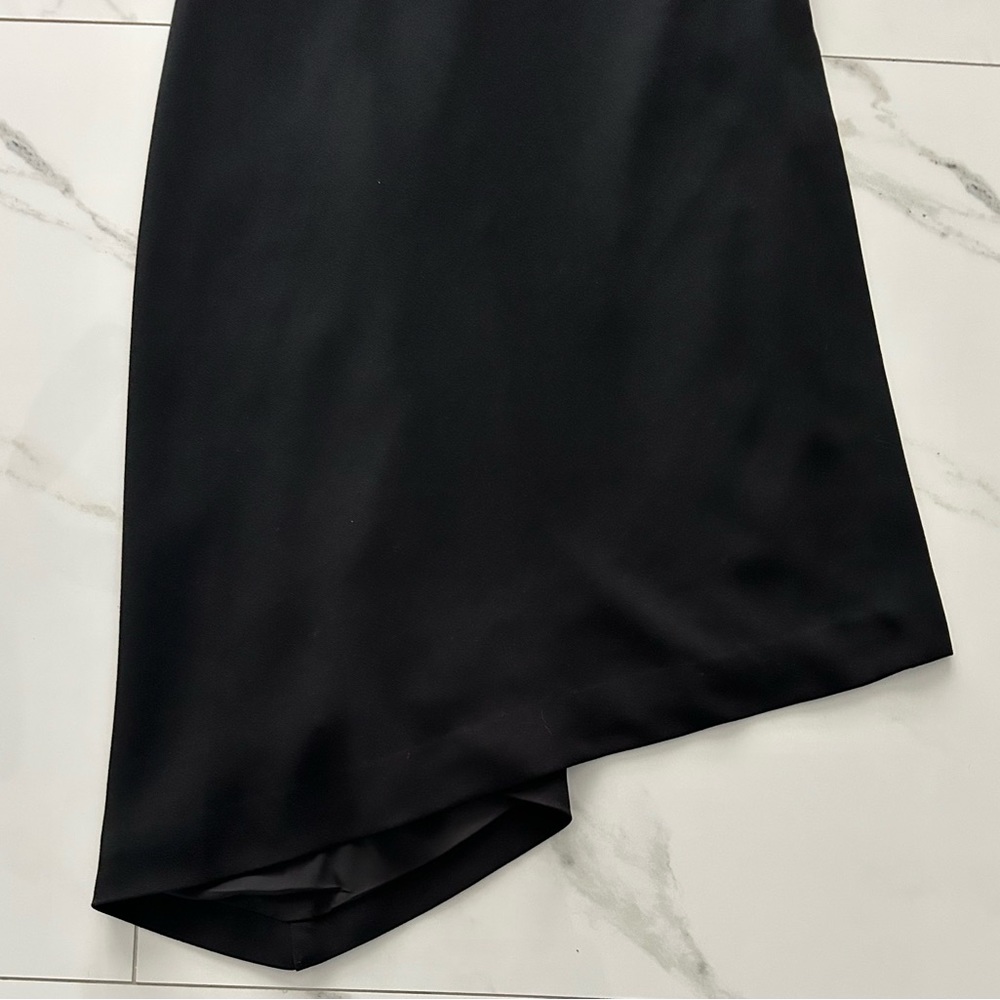 Third Form Black Asymmetric Midi Dress - Picture 2 of 8